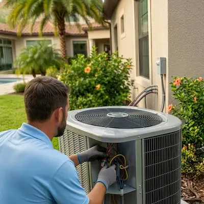 Clear Comfort Orlando HVAC technicians on the job